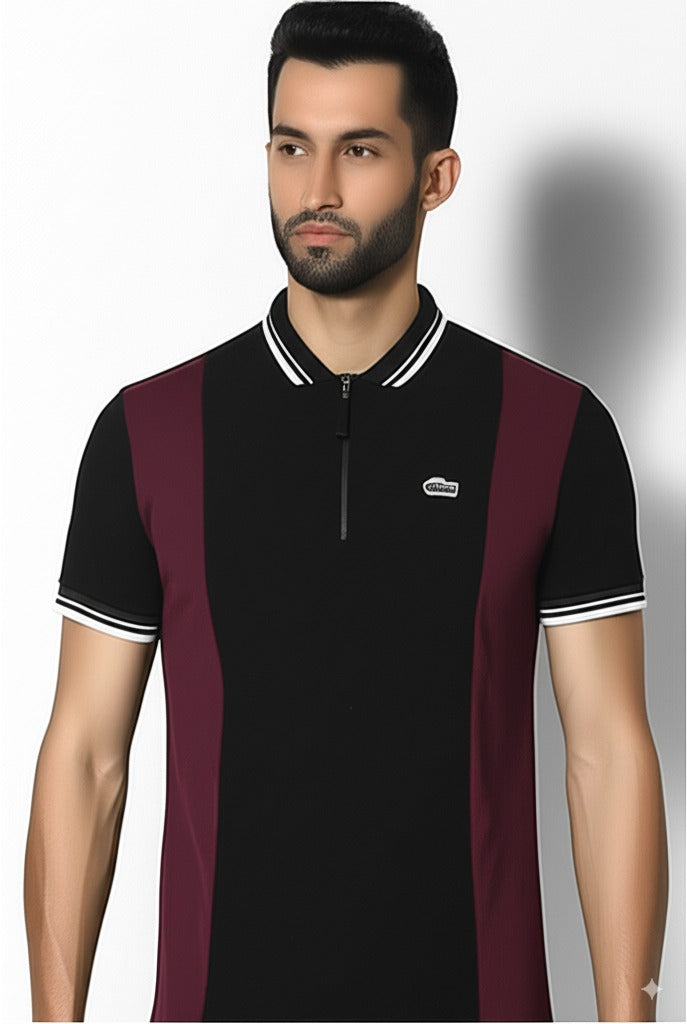 Black Maroon Polo – Premium Men’s Wear Elvo By KA
