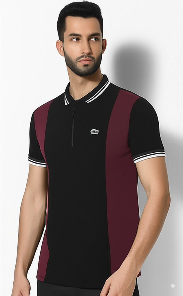 Black Maroon Polo – Premium Men’s Wear Elvo By KA
