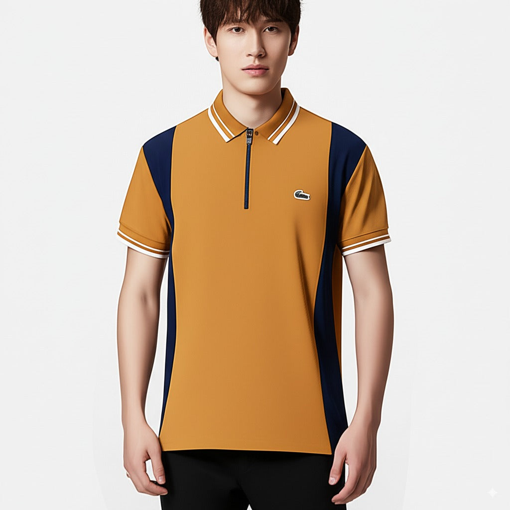 Mustard Navy Polo – Stylish Men’s Wear Elvo By KA