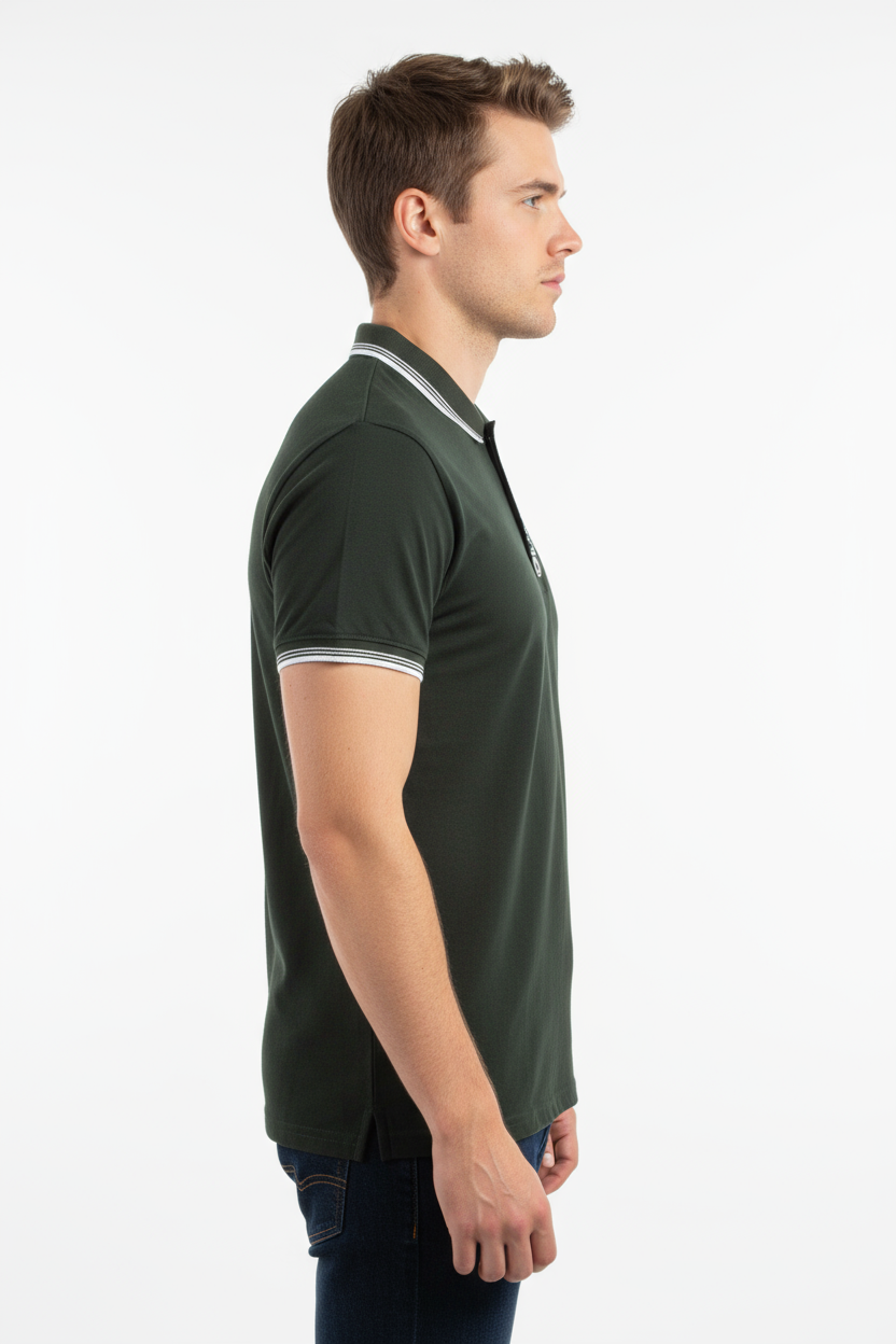 Men’s Green Polo Shirt – CULTURE Design Elvo By KA