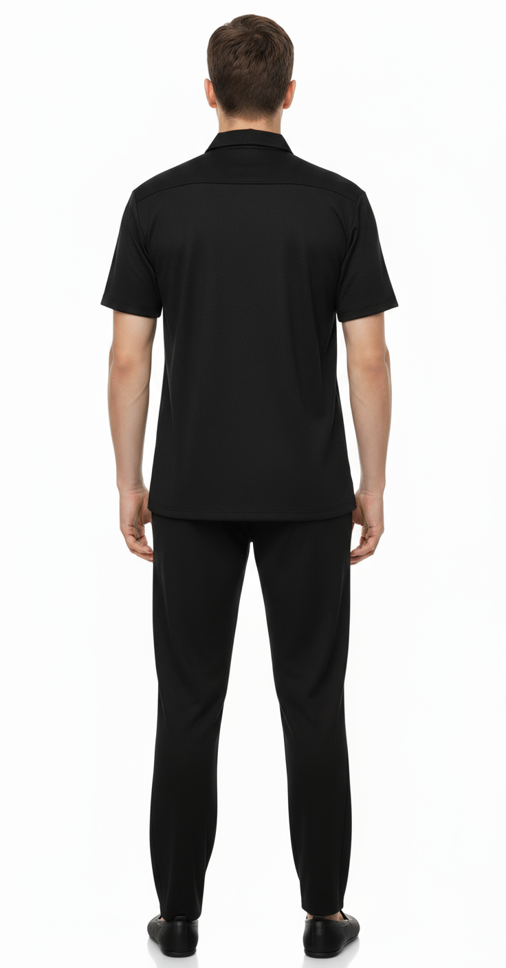 Men’s Safari Suit – Black Elvo By KA