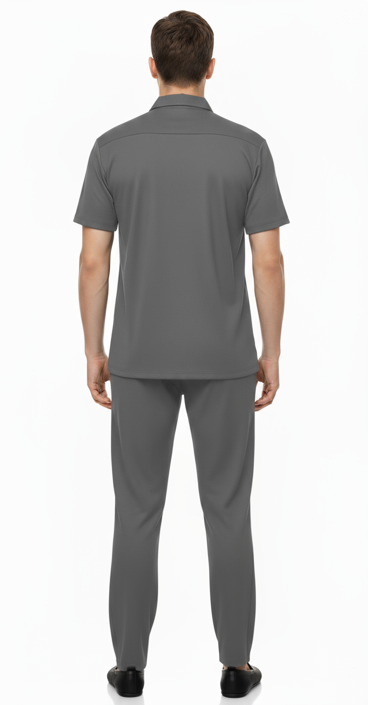 Men’s Safari Suit – Grey Elvo By KA