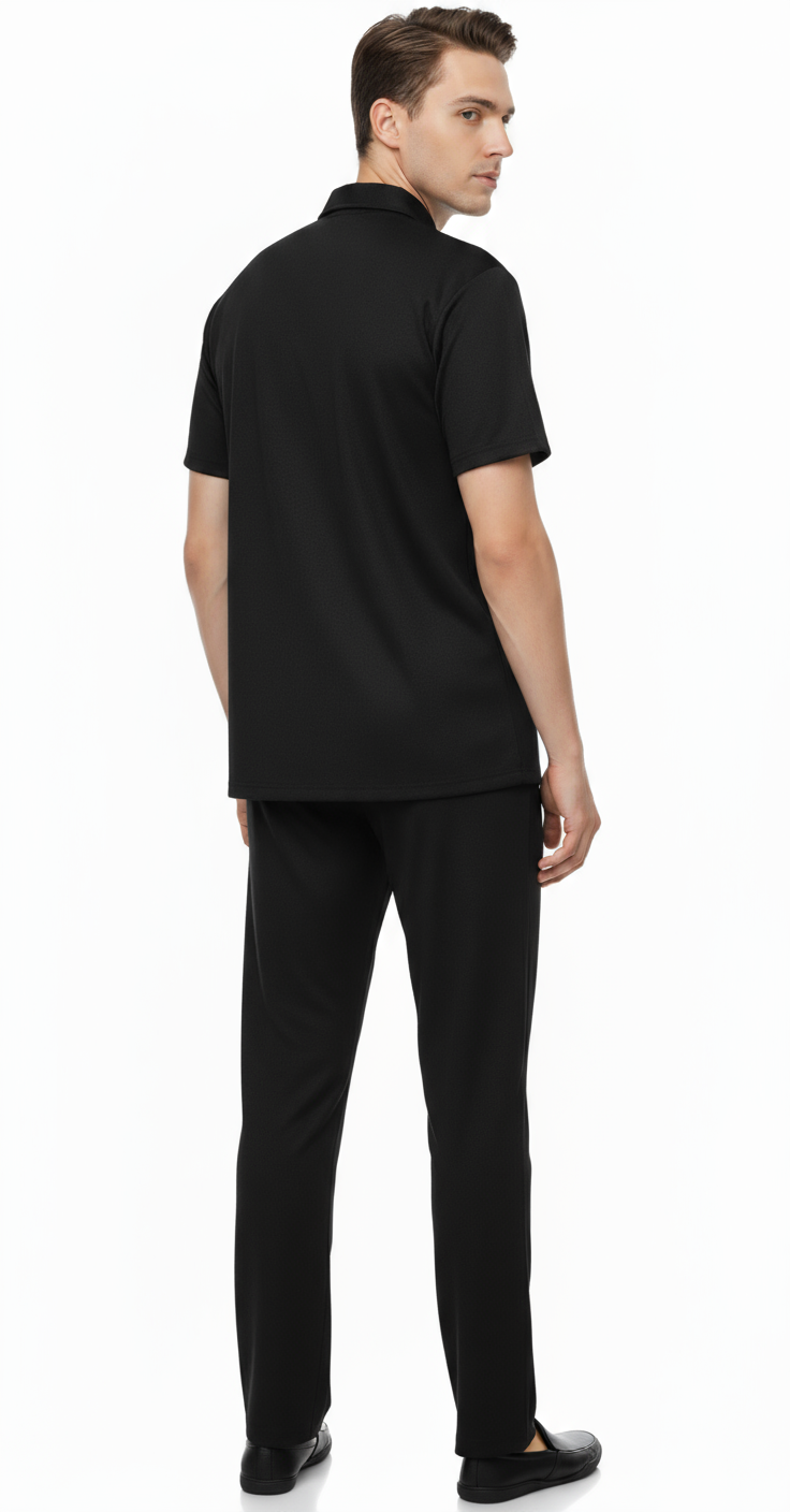 Men’s Safari Suit – Black Elvo By KA