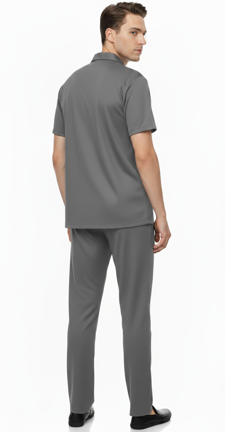 Men’s Safari Suit – Grey Elvo By KA