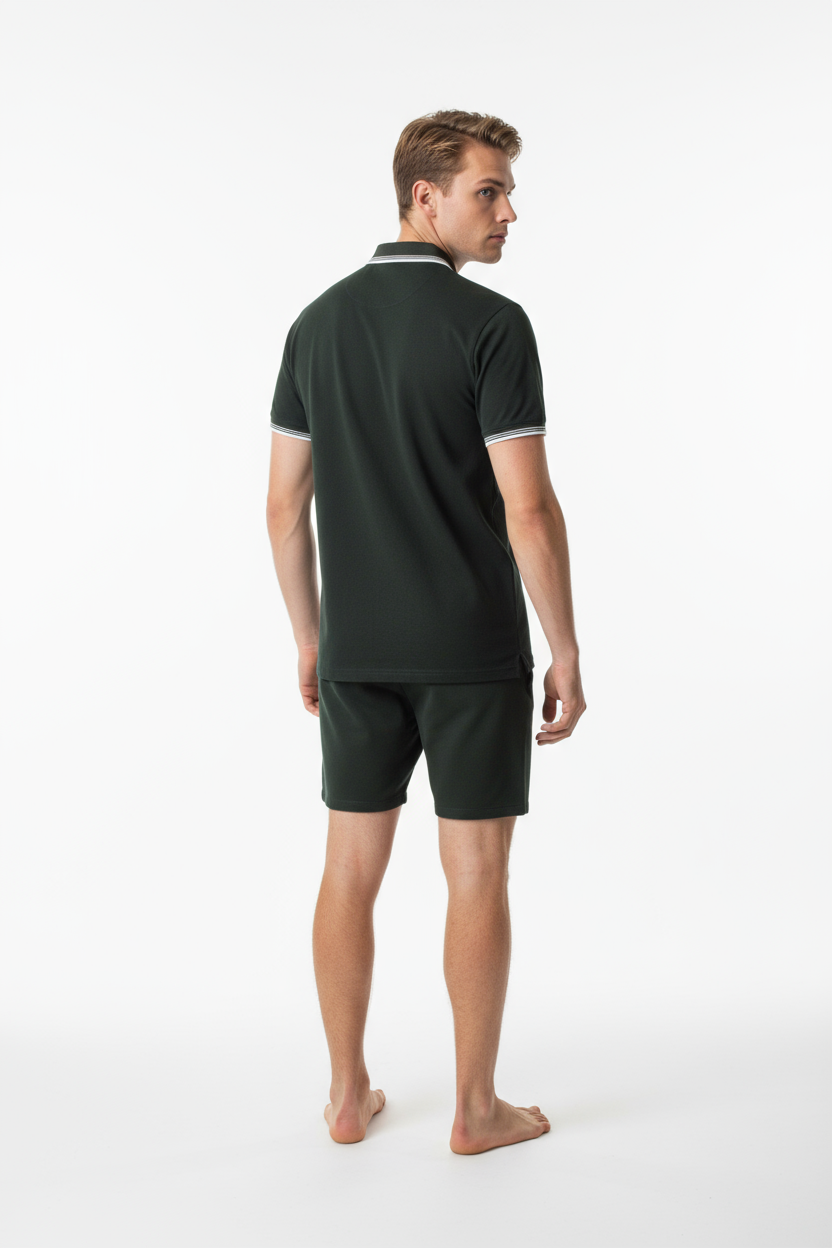 Men’s Green Polo Shirt – CULTURE Design Elvo By KA