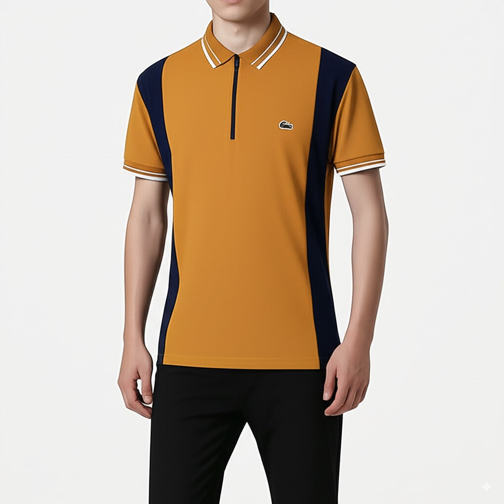 Mustard Navy Polo – Stylish Men’s Wear Elvo By KA