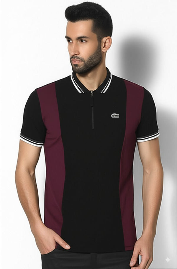 Black Maroon Polo – Premium Men’s Wear Elvo By KA