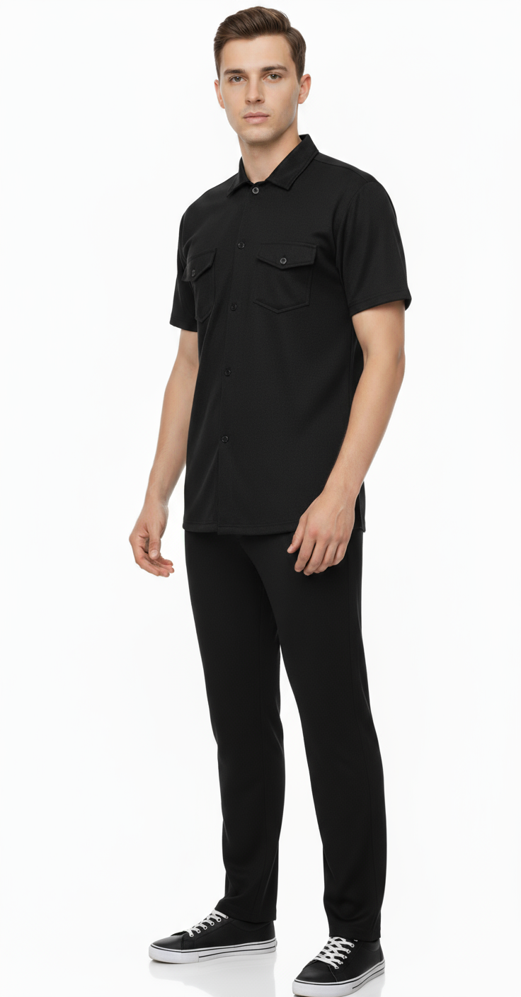 Men’s Safari Suit – Black Elvo By KA